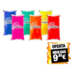Oferta Polvos Holi (6 bolsas) 